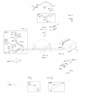 Controls Fuel Supply Governor Spring Diagram and Parts List for 20L236-0111-G1  Briggs and Stratton Engine